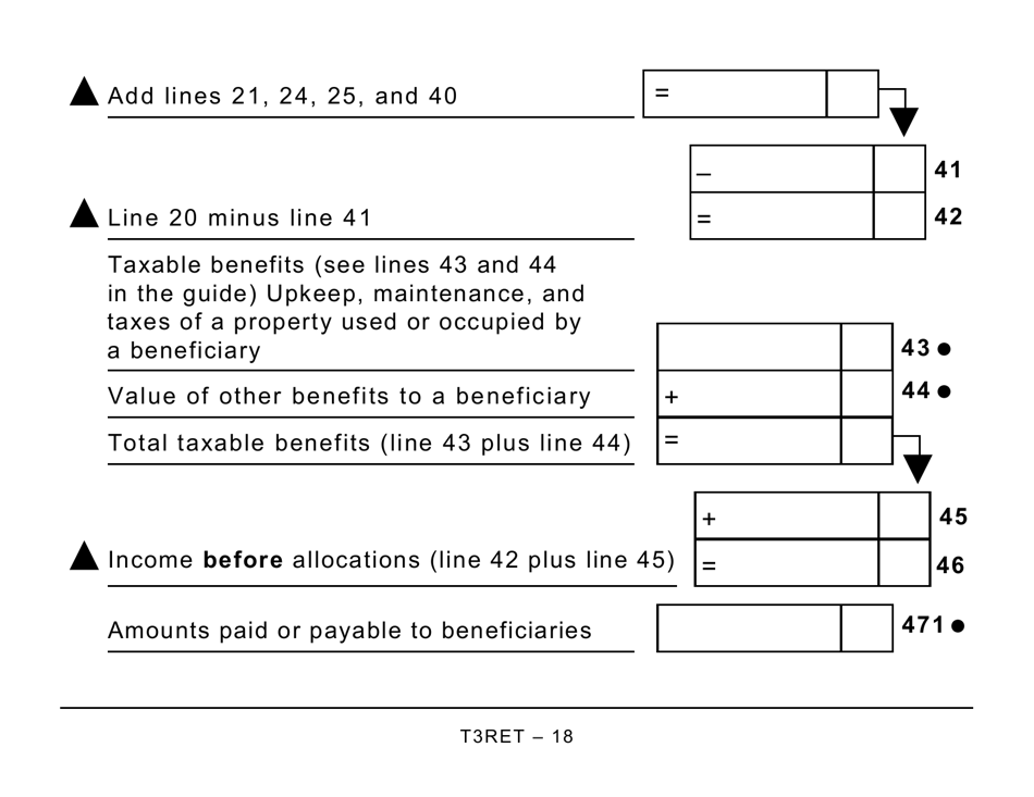 Form T3RET 2019 Fill Out Sign Online And Download Printable PDF   Page 18 Thumb 950 