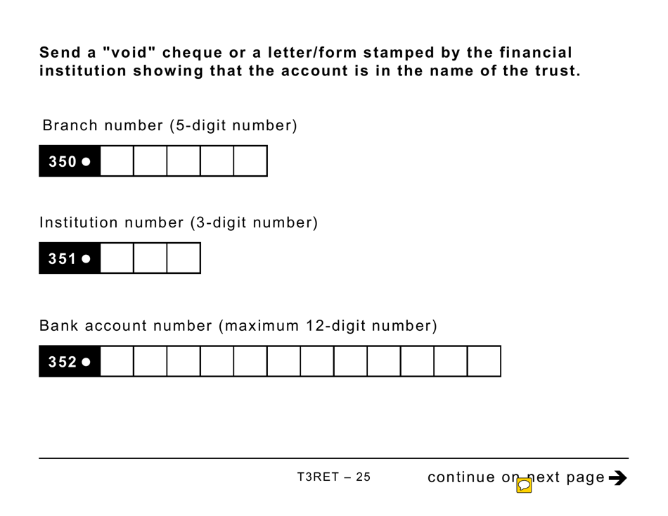 Form T3RET Trust Income Tax and Information Return (Large Print) - Canada, Page 25