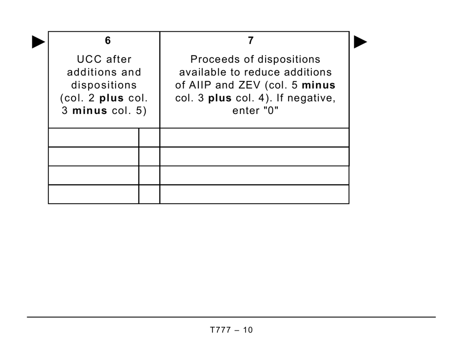 Form T777 Statement of Employment Expenses (Large Print) - Canada, Page 10