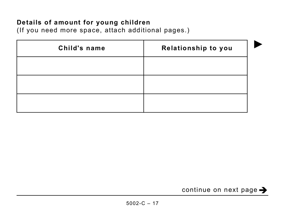 Form 5002-C (PE428) Prince Edward Island Tax and Credits (Large Print) - Canada, Page 17