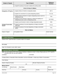 Form 3049E Appellant Form (A1) - Ontario, Canada, Page 5