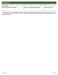 Form 3049E Appellant Form (A1) - Ontario, Canada, Page 8