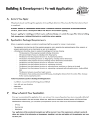 Document preview: Building & Development Permit Application - Prince Edward Island, Canada