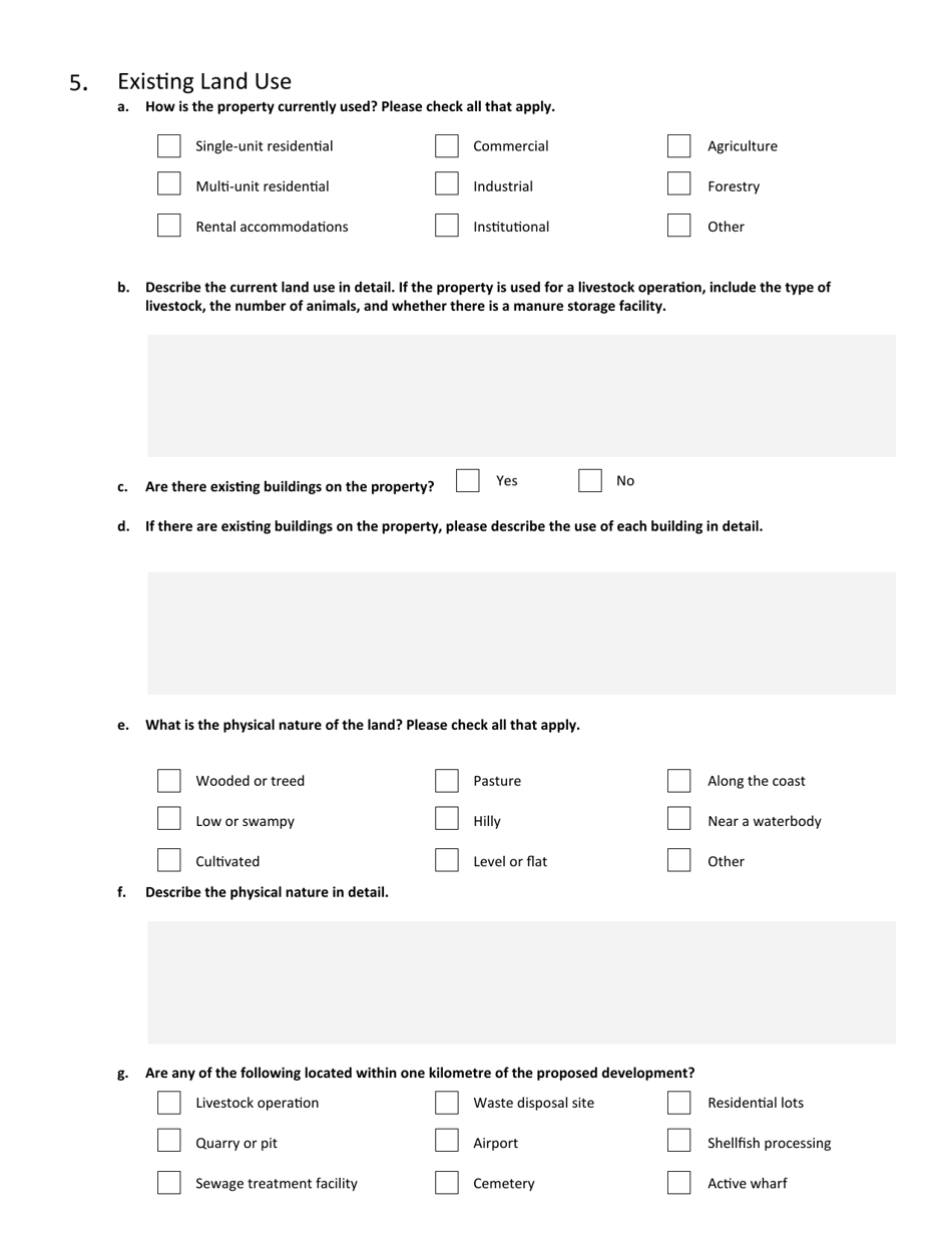 Building  Development Permit Application - Prince Edward Island, Canada, Page 3