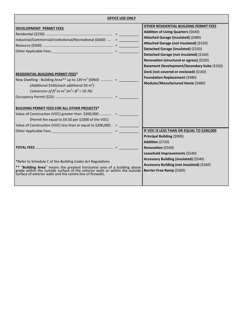 Building  Development Permit Application - Prince Edward Island, Canada, Page 9