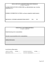 Clinical Services Referral Form - Prince Edward Island, Canada, Page 4