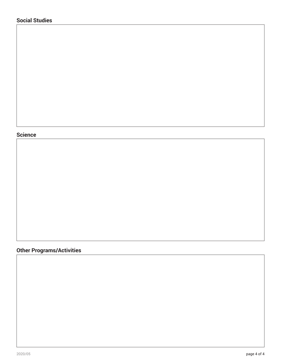 Home Schooling Registration Form - Nova Scotia, Canada, Page 4