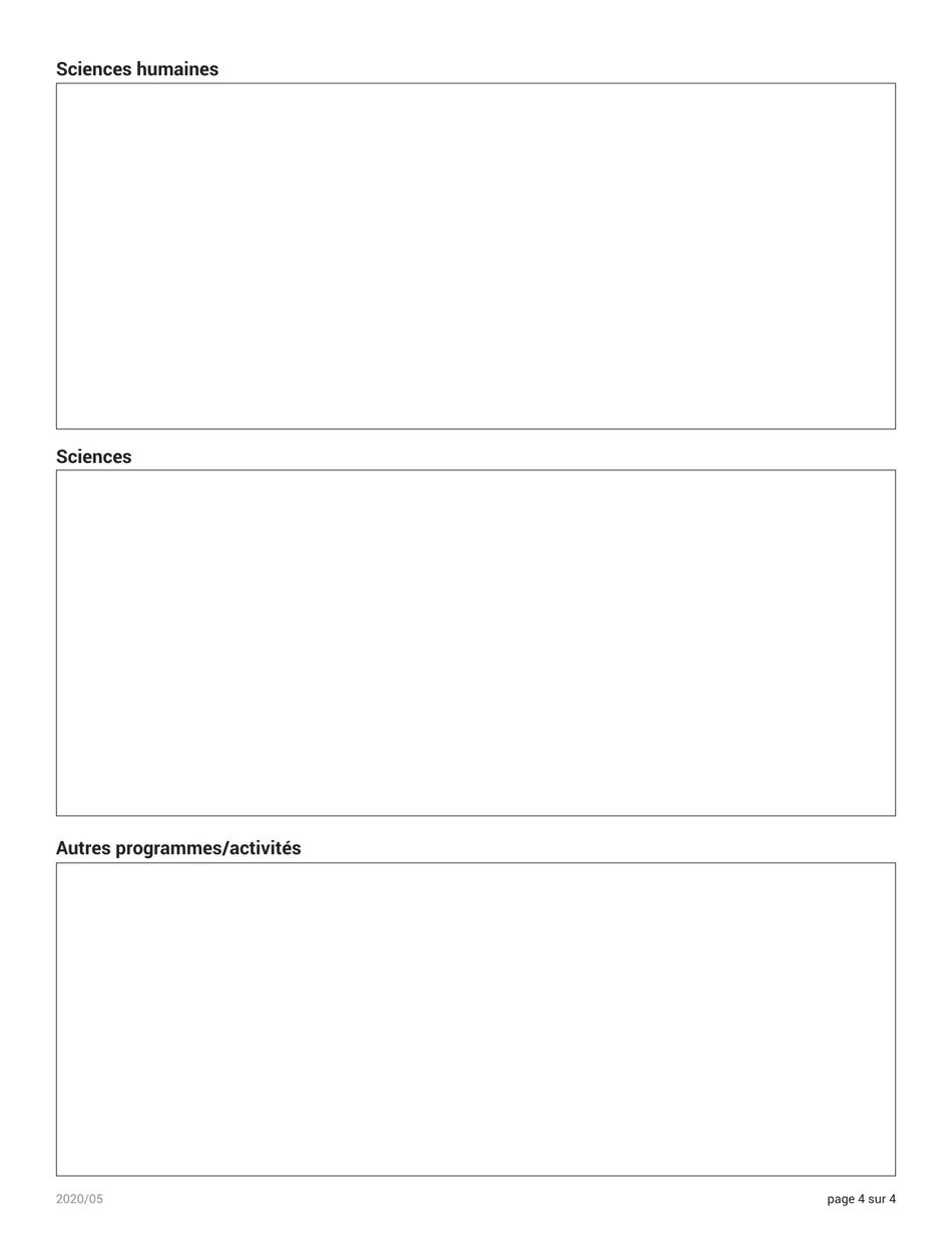 Formulaire Dinscription Pour Lenseignement a Domicile - Nova Scotia, Canada (French), Page 4