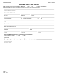 Application for Approval - Municipal Waste - Nova Scotia, Canada, Page 2