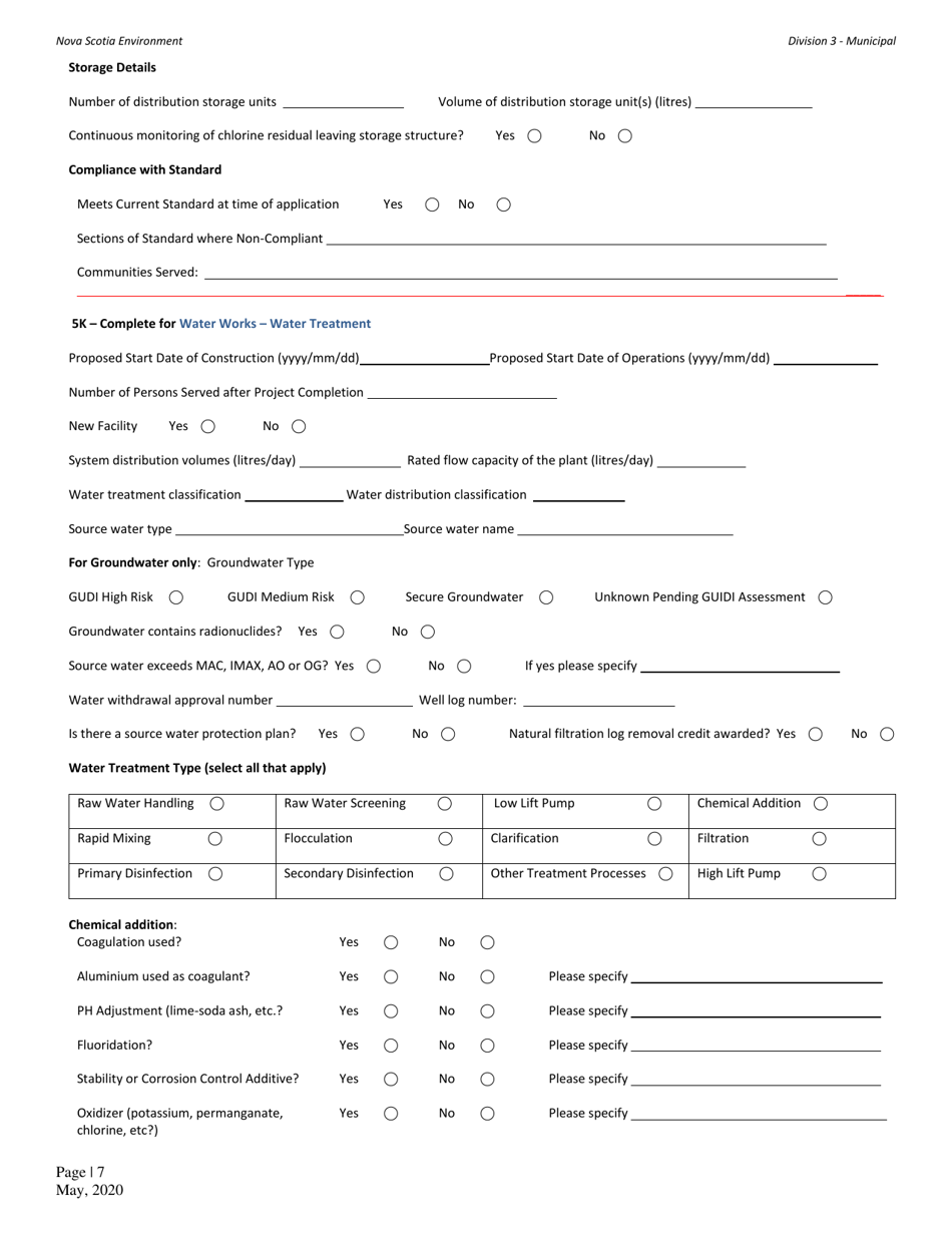 Application for Approval - Municipal Waste - Nova Scotia, Canada, Page 7