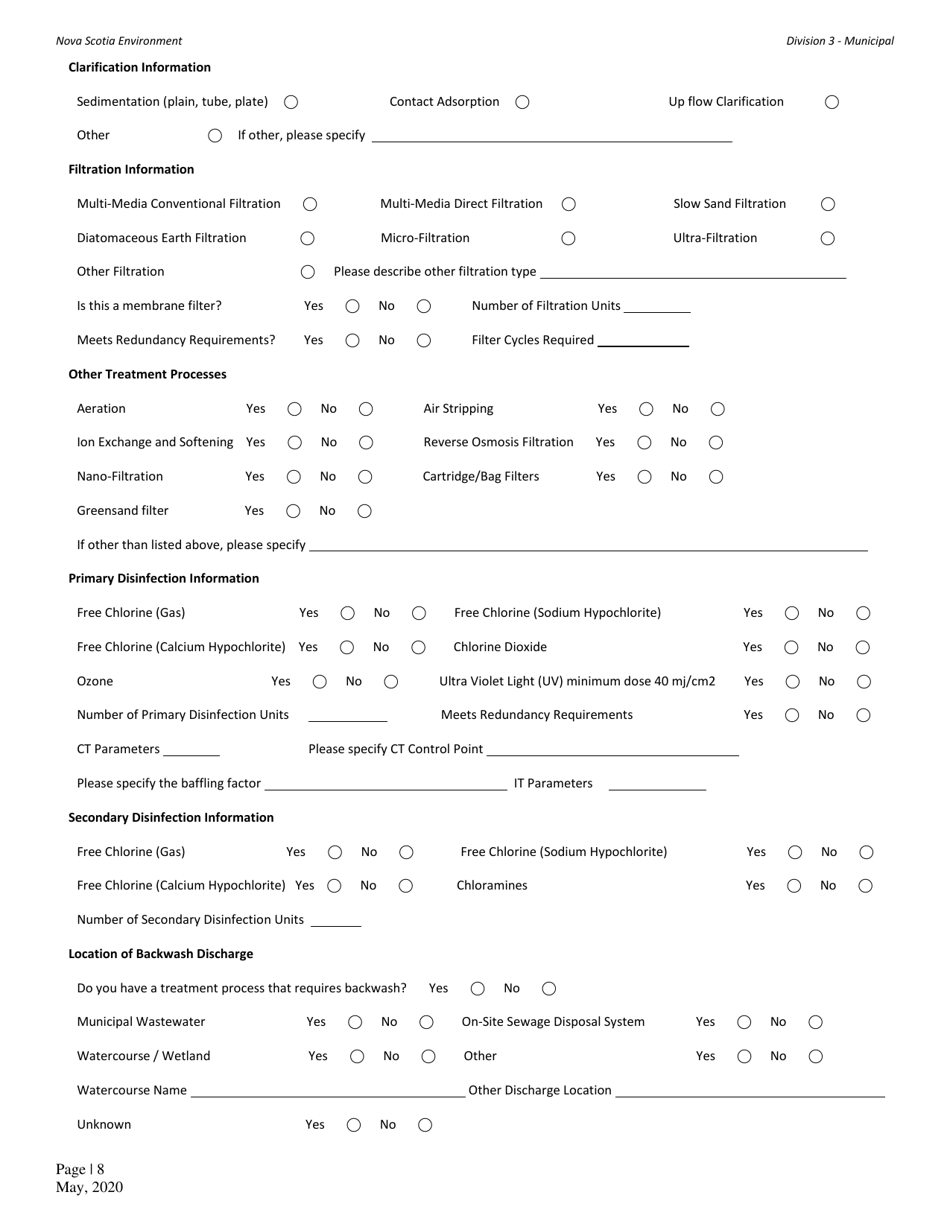Application for Approval - Municipal Waste - Nova Scotia, Canada, Page 8