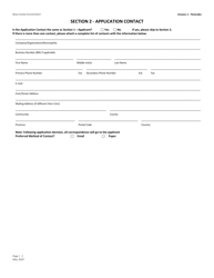 Application for Approval - Pesticides - Nova Scotia, Canada, Page 2