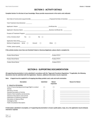 Application for Approval - Pesticides - Nova Scotia, Canada, Page 4