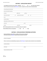 Public Drinking Water Supplies Application for Registration - Nova Scotia, Canada, Page 2