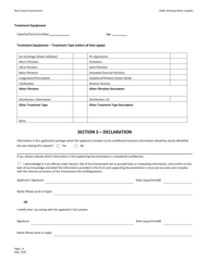 Public Drinking Water Supplies Application for Registration - Nova Scotia, Canada, Page 4