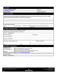 Application Form - Licence of Occupation - New Brunswick, Canada, Page 5
