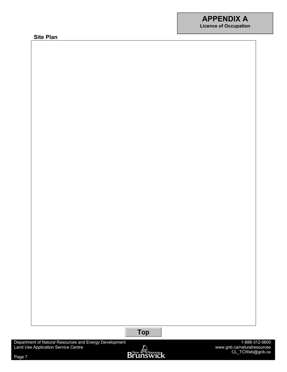 Application Form - Licence of Occupation - New Brunswick, Canada, Page 7