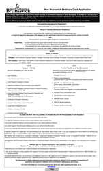 Form 35-5012 Application for Registration - Medicare - New Brunswick, Canada, Page 2