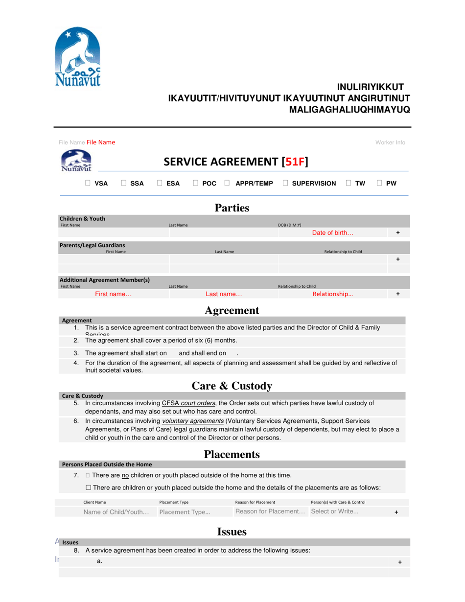 Support Services / Extended Support Agreement Policy - Nunavut, Canada (English / Inuinnaqtun), Page 8