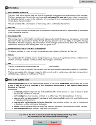 Form SJ-217A Civil Marriage - Quebec, Canada, Page 5