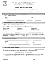 Document preview: Information Request Form - New Hampshire