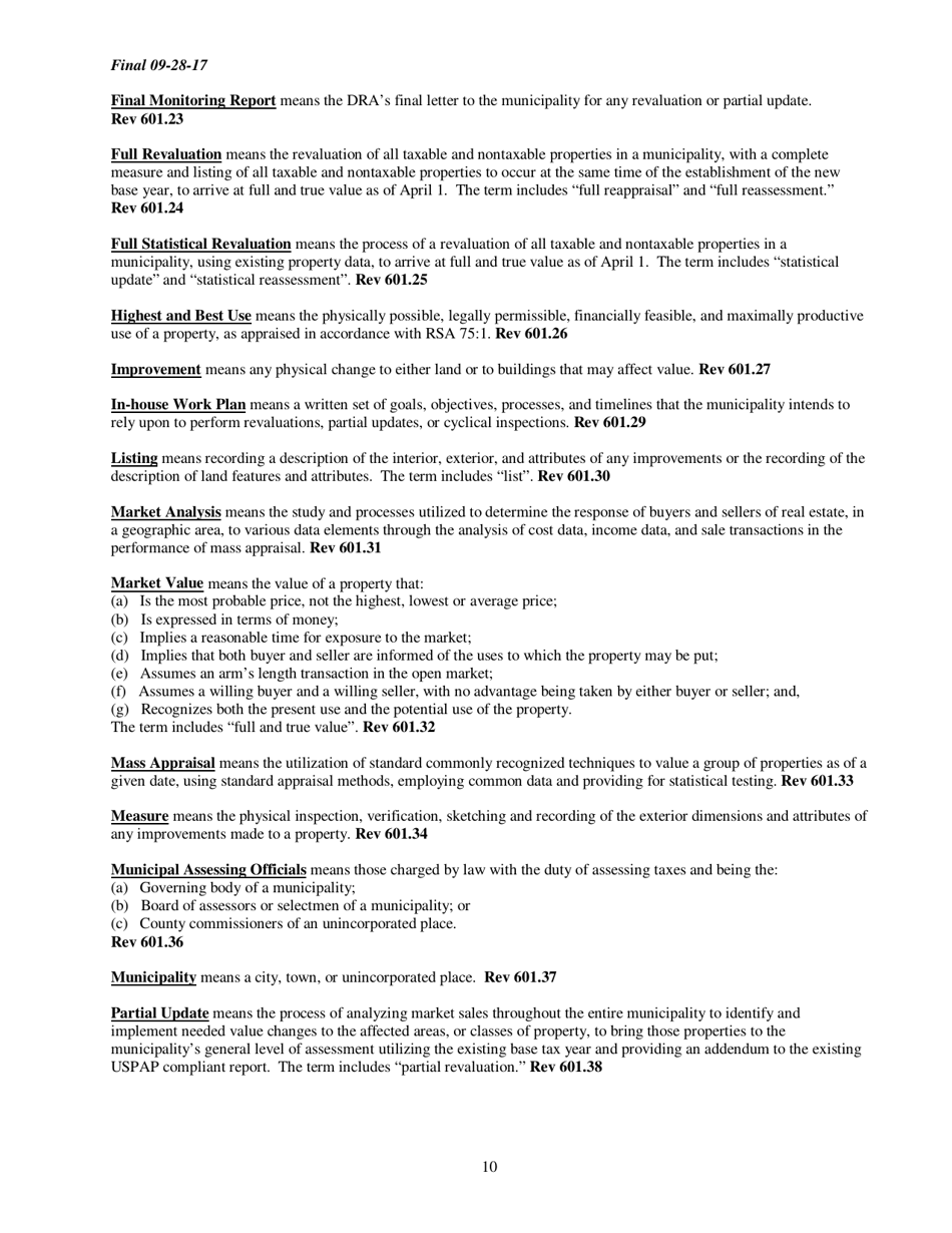 Assessing Services Contract - New Hampshire, Page 10