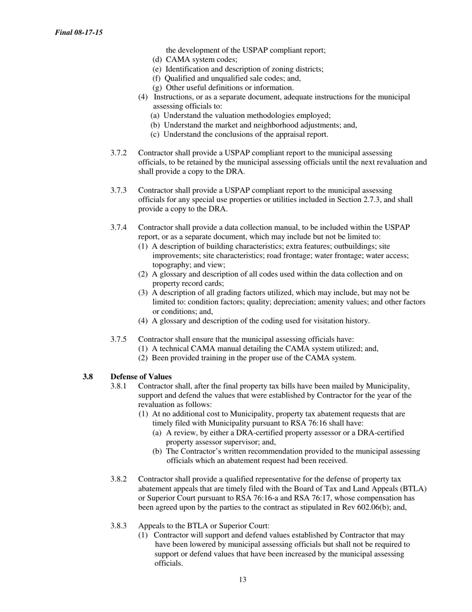 Full Revaluation Contract Btla Reassessment Order - New Hampshire, Page 13