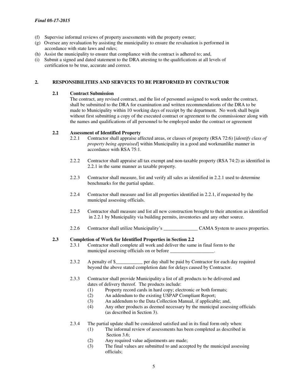 Partial Update Contract - New Hampshire, Page 5
