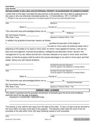 Form NHJB-2164-P Motion and License to Sell Real Estate or Personal Property in Guardianship or Conservatorship - New Hampshire, Page 2