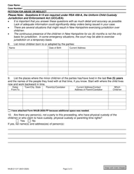 Form NHJB-2113-F Petition for Abuse / Neglect - New Hampshire, Page 2
