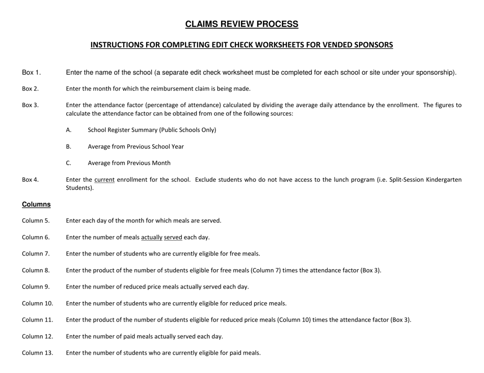 Form 37 Edit Check Worksheet for Vended Sponsors - New Jersey, Page 2