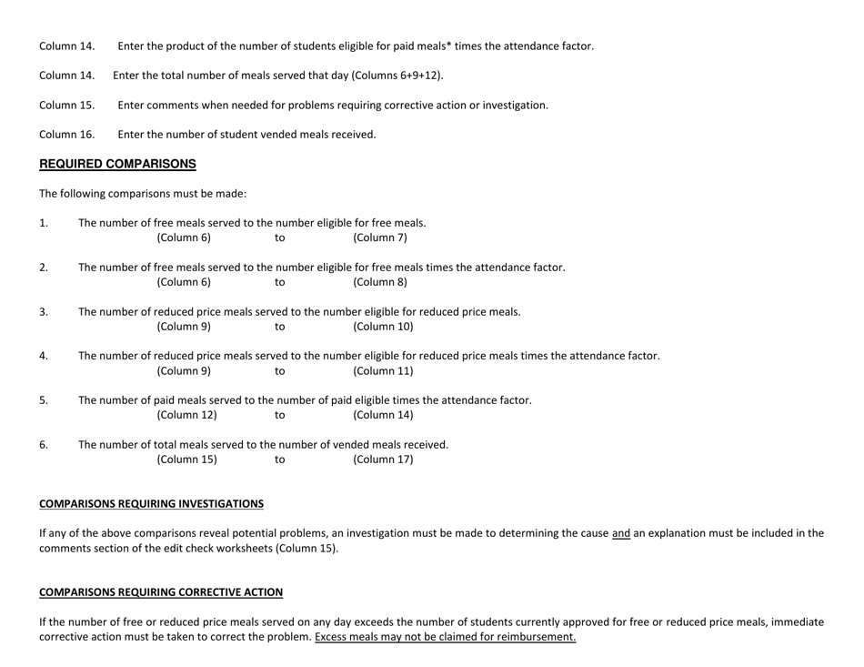 Form 37 Edit Check Worksheet for Vended Sponsors - New Jersey, Page 3