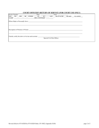 Form 10822 Appendix XI-B Tenancy Summons and Return of Service - New Jersey, Page 2