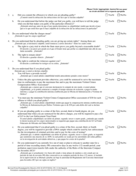 Form 11144 Confidential Juvenile Plea Form - New Jersey (English/Spanish), Page 2