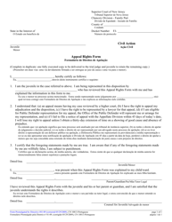 Document preview: Form 10813A Juvenile Appeal Rights Form - New Jersey (English/Portuguese)