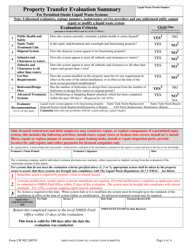 Form LW902 &quot;Property Transfer Evaluation Report for Permitted Onsite Liquid Waste Systems&quot; - New Mexico, Page 4