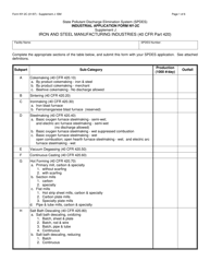 Form NY-2C Supplement J Application Supplement for Iron &amp; Steel Manufacturing Industry - New York
