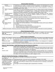 Instructions for Spdes Discharge Permit Mixing Zone Form - New York, Page 2