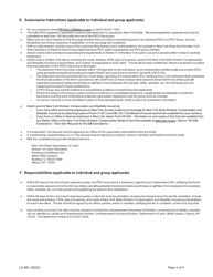 Form LS665 Professional Employer Organization Request for Registration - New York, Page 3