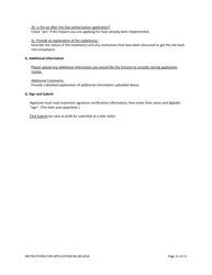 Instructions for Form BA Buffer Authorization Application - North Carolina, Page 11