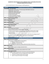 Elementary and Secondary School Emergency Relief Fund (Esser) Application - Program Administrator Checklist - North Carolina