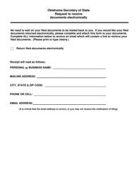 SOS Form 0007 Certificate of Dissolution (Oklahoma Nonstock Corporation) - Oklahoma, Page 3