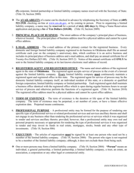 SOS Form 0011 Professional Articles of Organization (Oklahoma Limited Liability Company) - Oklahoma, Page 2