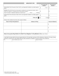 Form AOC-CV-827 Report of Mediator in Family Financial Case - North Carolina, Page 2