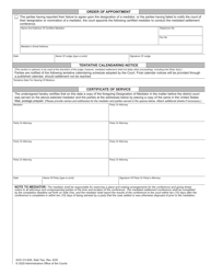 Form AOC-CV-825 Designation of Mediator in Family Financial Case - North Carolina, Page 2