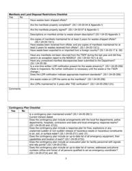 Large Quantity Generator and Tsdf Inspection Checklist - North Dakota, Page 3