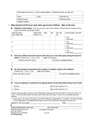 Form FL All Family001 Confidential Information (Cif) - Washington, Page 2
