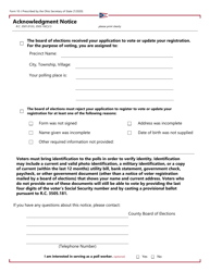 Document preview: Form 10-J Acknowledgment Notice - Ohio