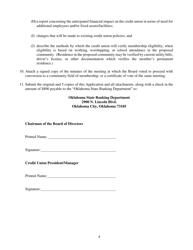 Troy Higgins Community Field of Membership Application - Oklahoma, Page 4