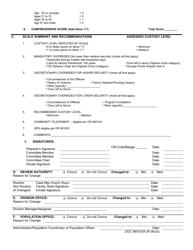 Form OP-060103A Female Inmates Custody Assessment Scale - Oklahoma, Page 2